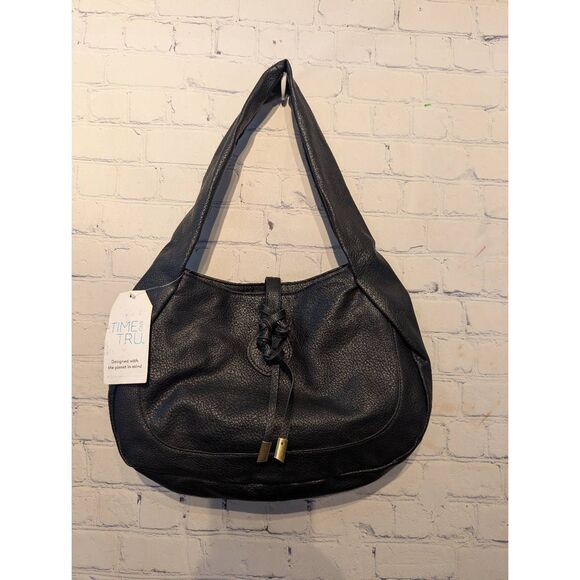 Time & Tru new black faux leather purse - Picture 1 of 6
